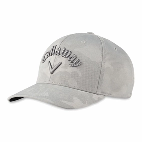 Callaway Camo Snapback Adjustable Cap - Grey Winter Ready Casual Wear