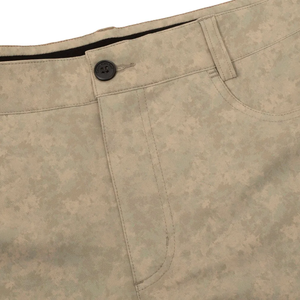 Outdoor Apparel Hand washable Calvin Klein Genius Printed Stretch Shorts - Cameo Green