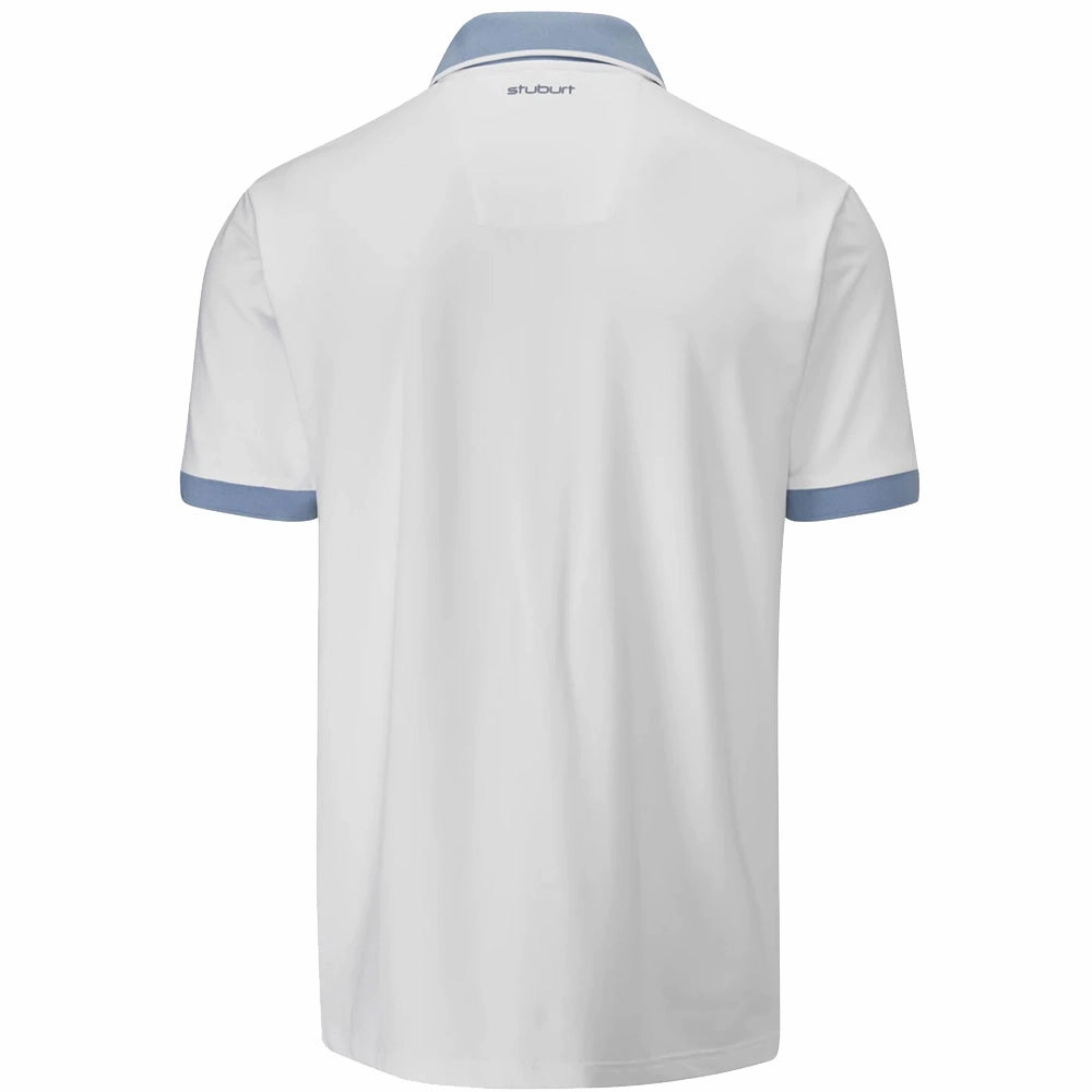 Fashionable Stuburt Monarch Polo Shirt - White/Mountain