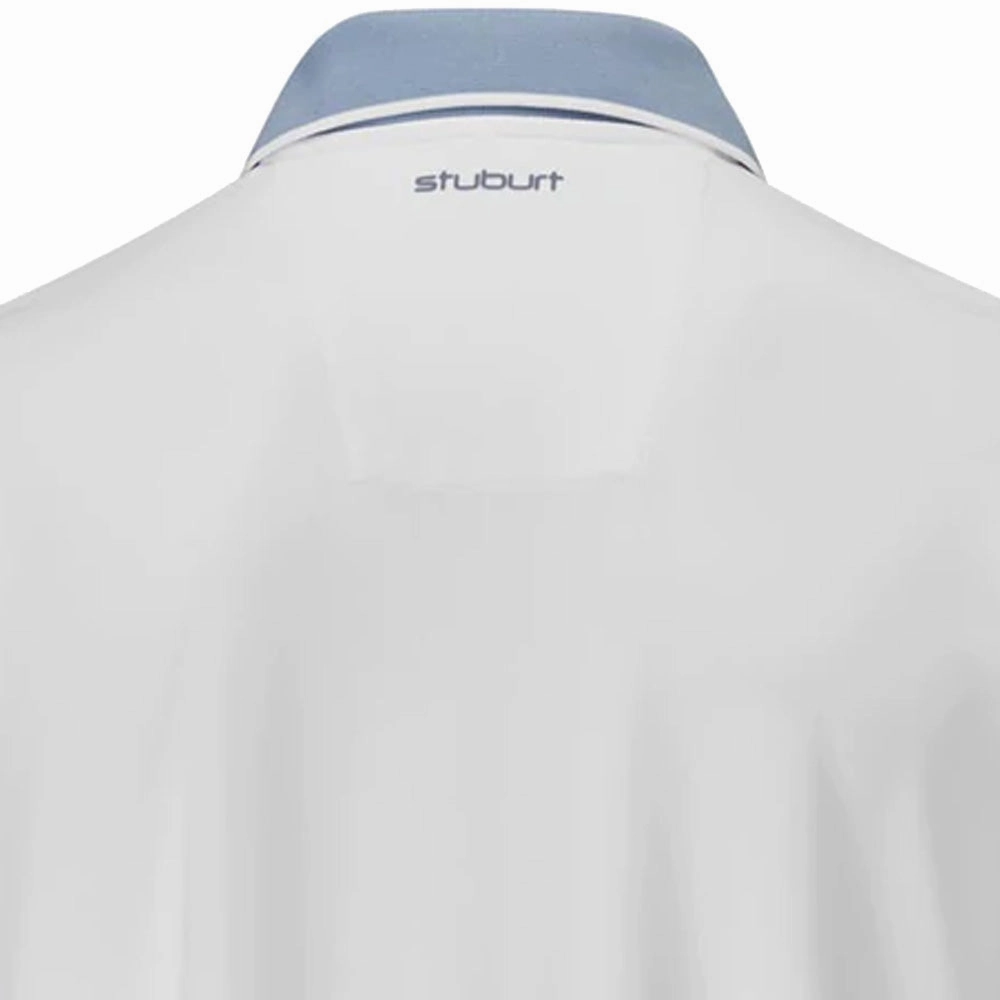 Glossy Look Stuburt Monarch Polo Shirt - White/Mountain
