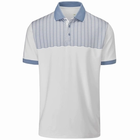Sustainable Packaging Daily Favorite Stuburt Monarch Polo Shirt - White/Mountain