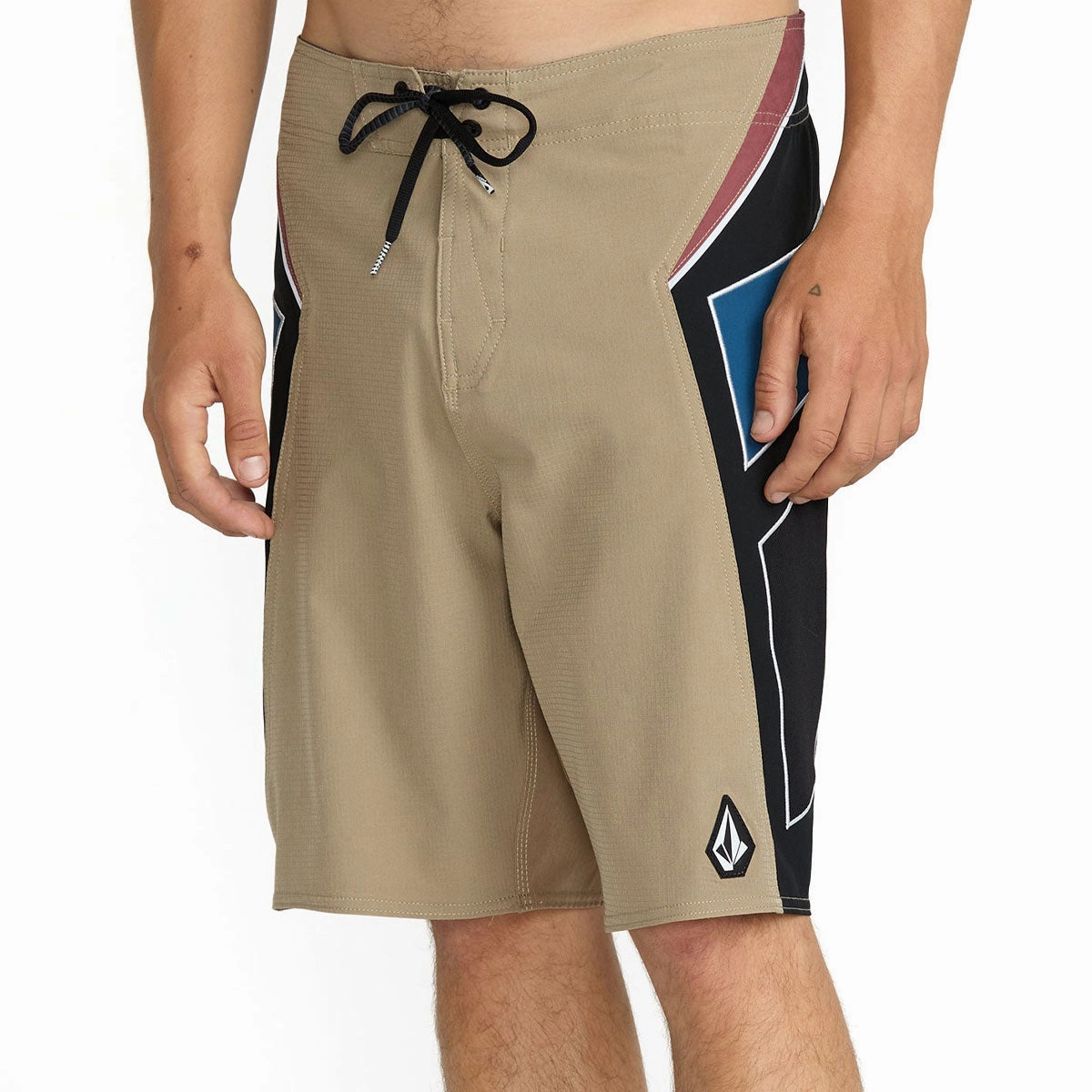 HighRiseWaist Comfy Essentials Wear Volcom Team Mod 20 Boardshorts - Khaki