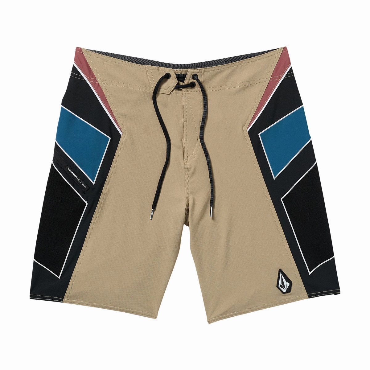Quick Access Pockets RecycledPolyester Volcom Team Mod 20 Boardshorts - Khaki