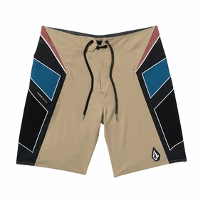 Quick Access Pockets RecycledPolyester Volcom Team Mod 20 Boardshorts - Khaki