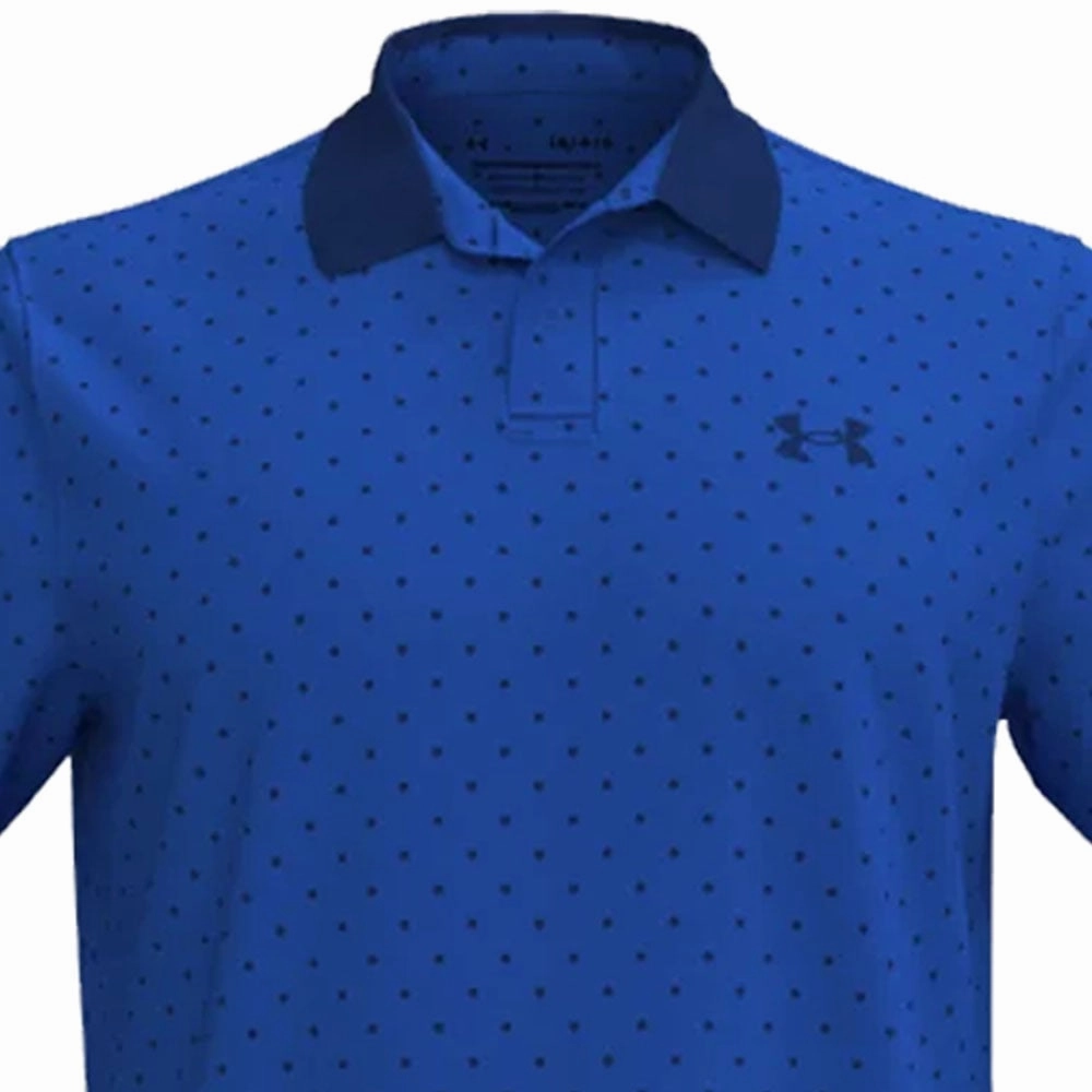 Cozy And Warm Under Armour Performance Printed Polo Shirt - Versa Blue