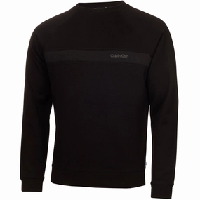 Calvin Klein Hyper Tech Sweatshirt - Black Relaxed Essentials
