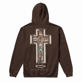 Primitive x Sublime Memory Hoodie - Brown Street Energy