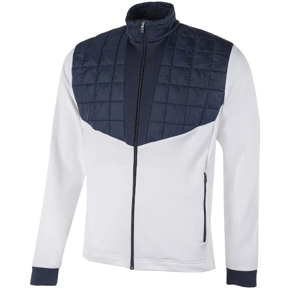 Galvin Green Damian Insula Jacket - White/Navy Casual Street Style