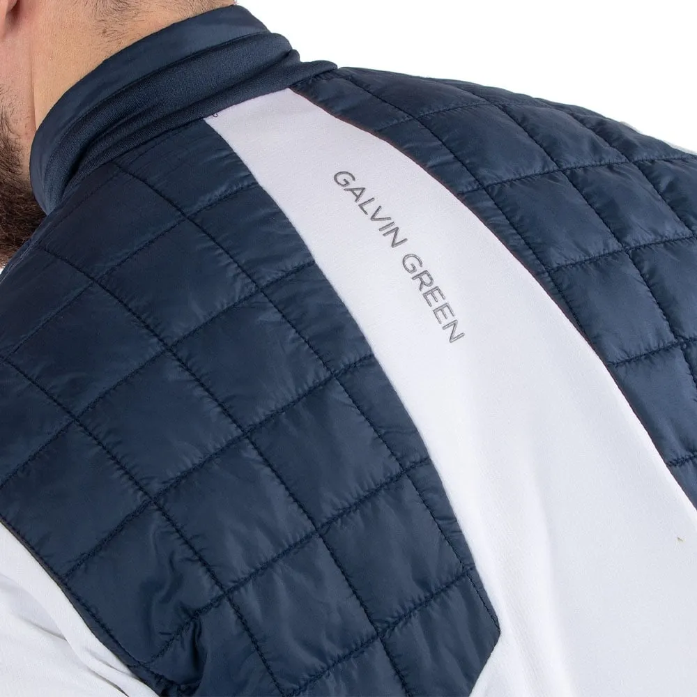 Ultra Lightweight Design Tear Resistant Fabric Blends Galvin Green Damian Insula Jacket - White/Navy