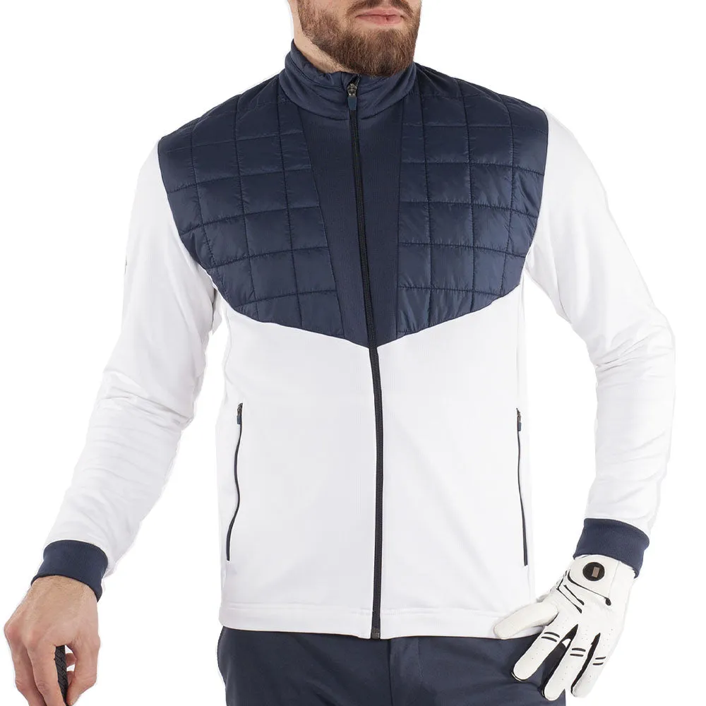 MultiPocket Configuration Easy Fit Piece Galvin Green Damian Insula Jacket - White/Navy