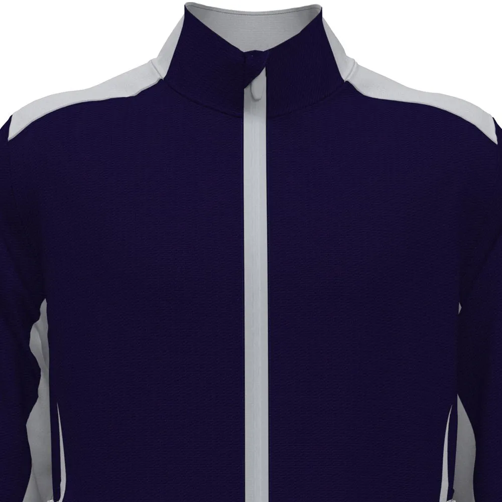 Flat Lock Stitching Odor Resistant Fabric Callaway Stormlite II Waterproof Jacket - Peacoat/Pearl