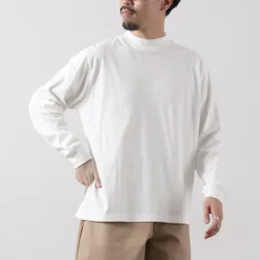 Streetwear attitude HEALTHKNIT / US Cotton Long Sleeve Mock Neck T-Shirt