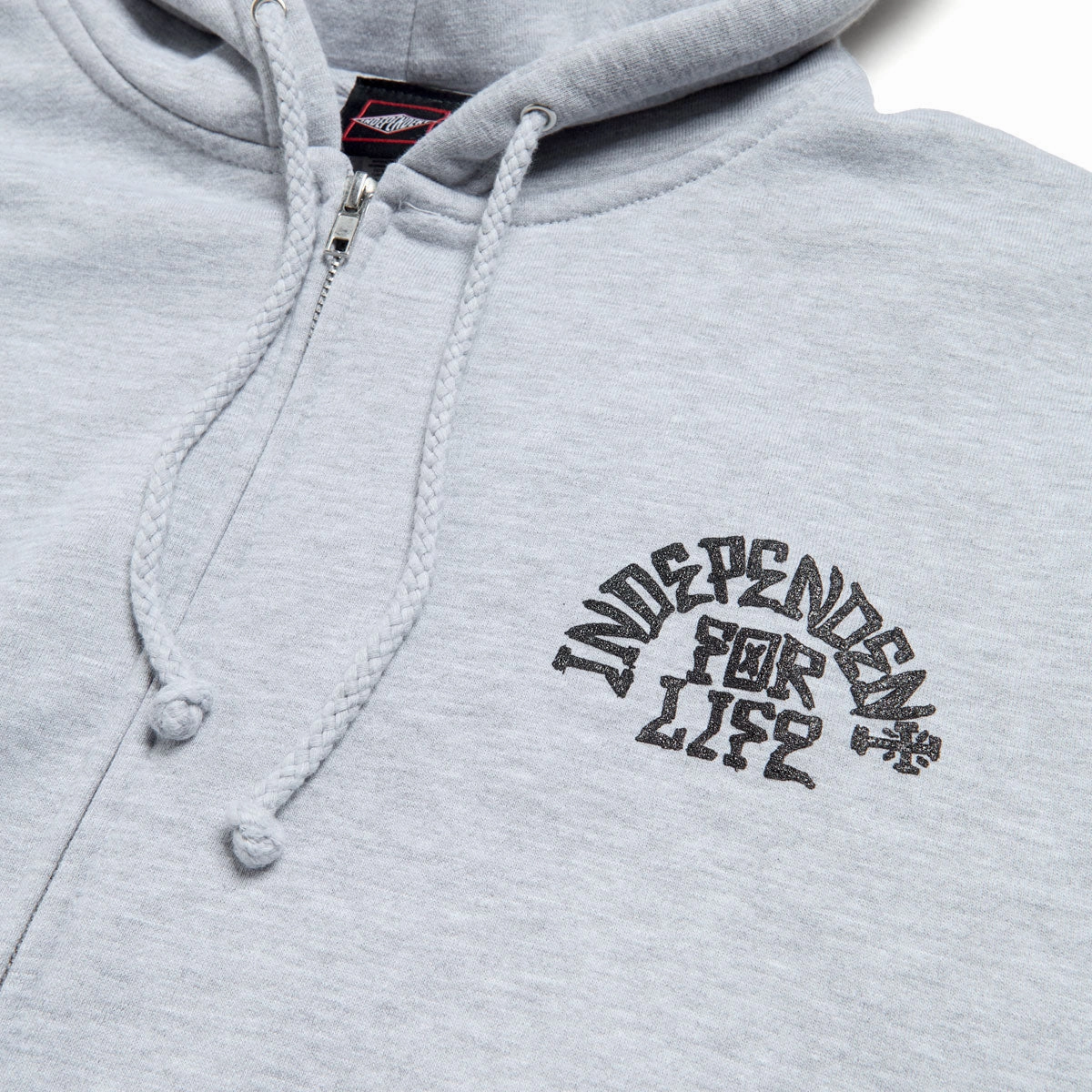 Independent Truck Head Zip Hoodie - Grey Heather Anti Static Lining Beach Wear