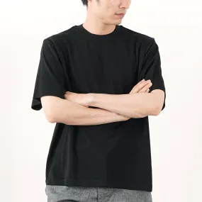 Flexible Ribbed Cuffs YONETOMI NEW BASIC / Heavy Weight Silk Knit T-Shirt