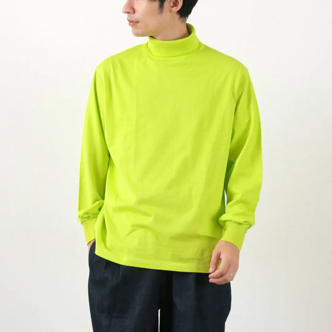 Low Profile Silhouette Eco Conscious Production YONETOMI NEW BASIC / New Basic Garment Dyed Turtle-neck T-shirt