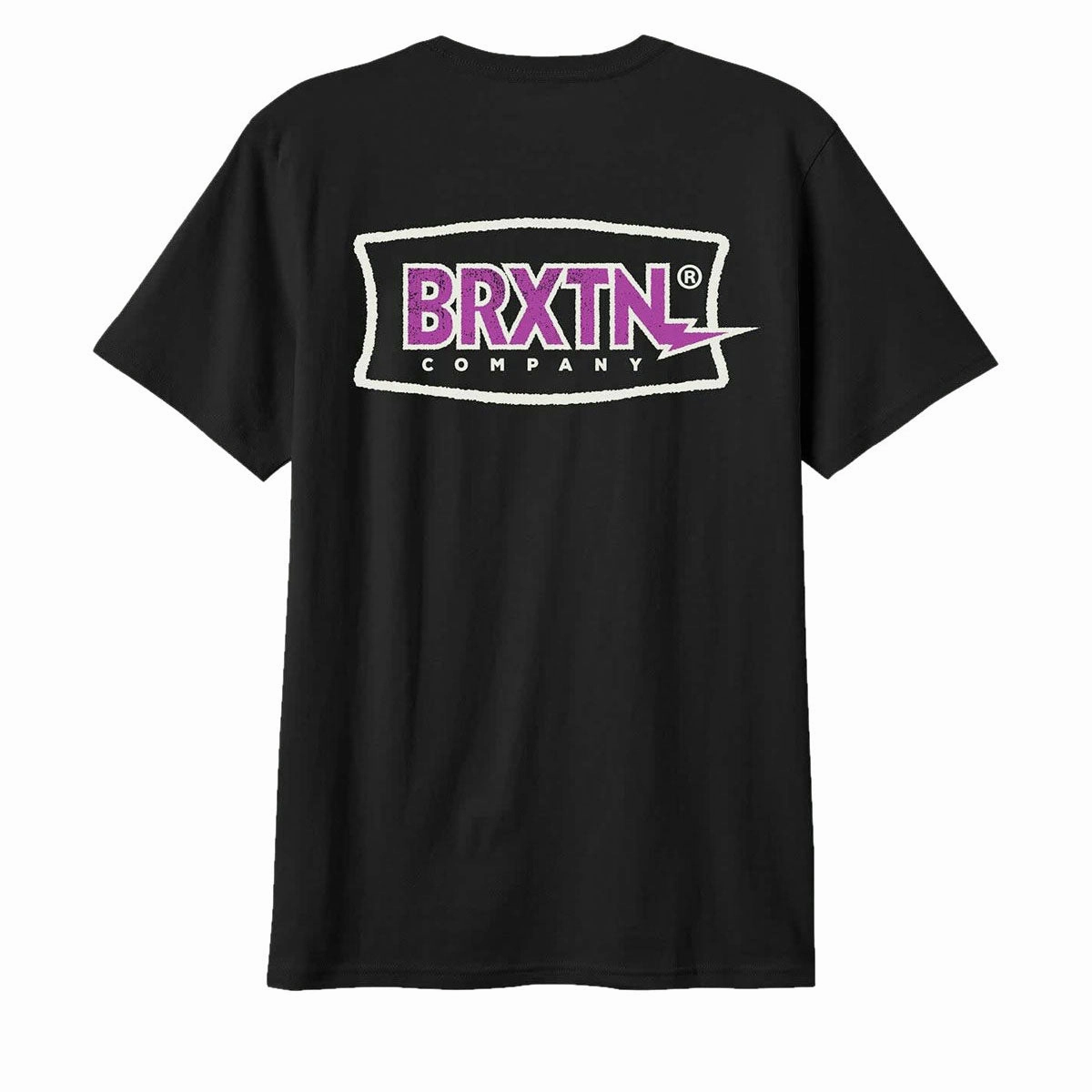 Brixton Lightning T-Shirt - Black Trendy V neck elegance