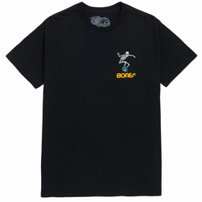 Powell-Peralta Skateboard Skeleton 2 T-Shirt - Black Garment Dyed Technique Solid Color