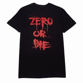 Zero Or Die T-Shirt - Black/Red Basic Piece