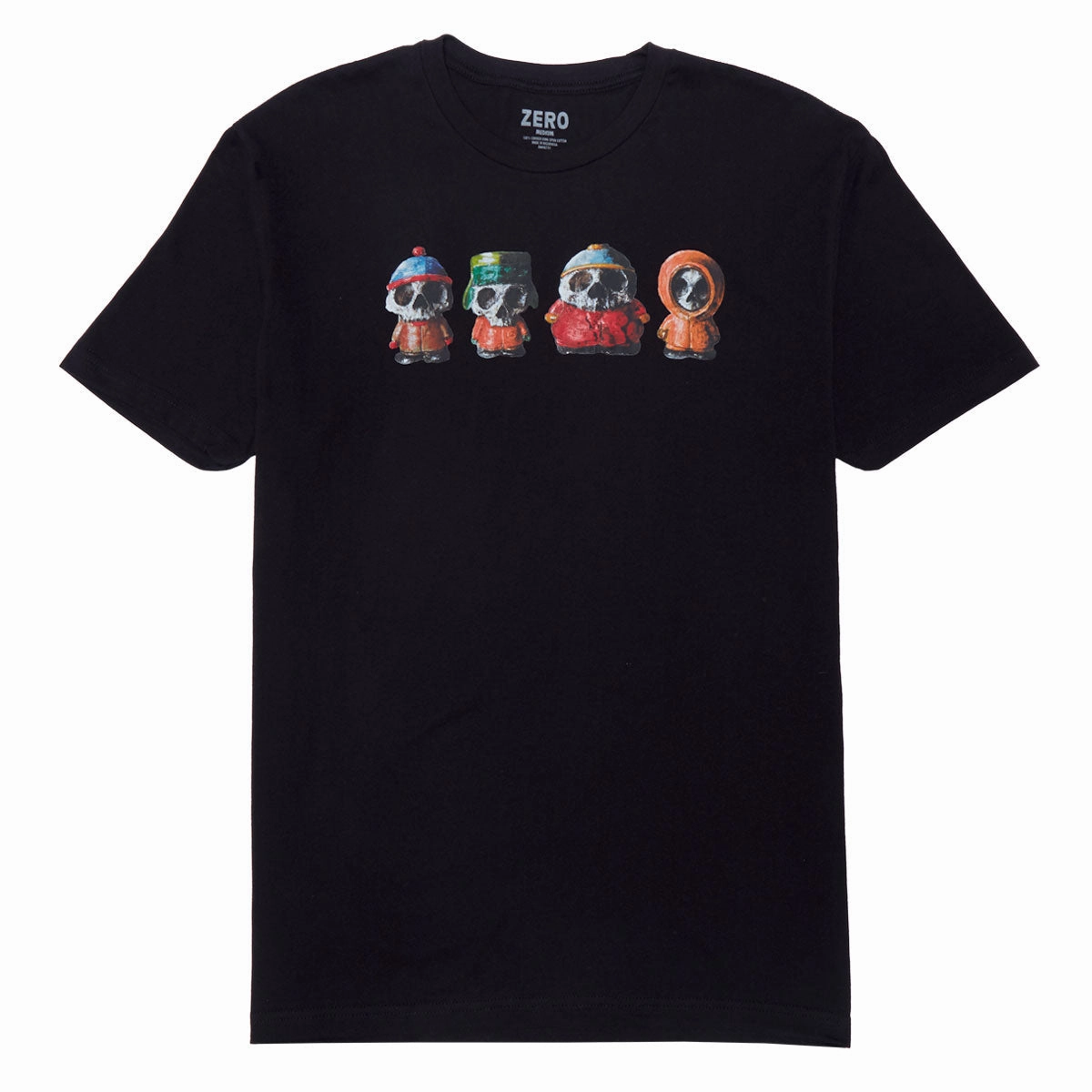 GentleWashResistance Fashionable Piece Zero South Park Horror T-Shirt - Black