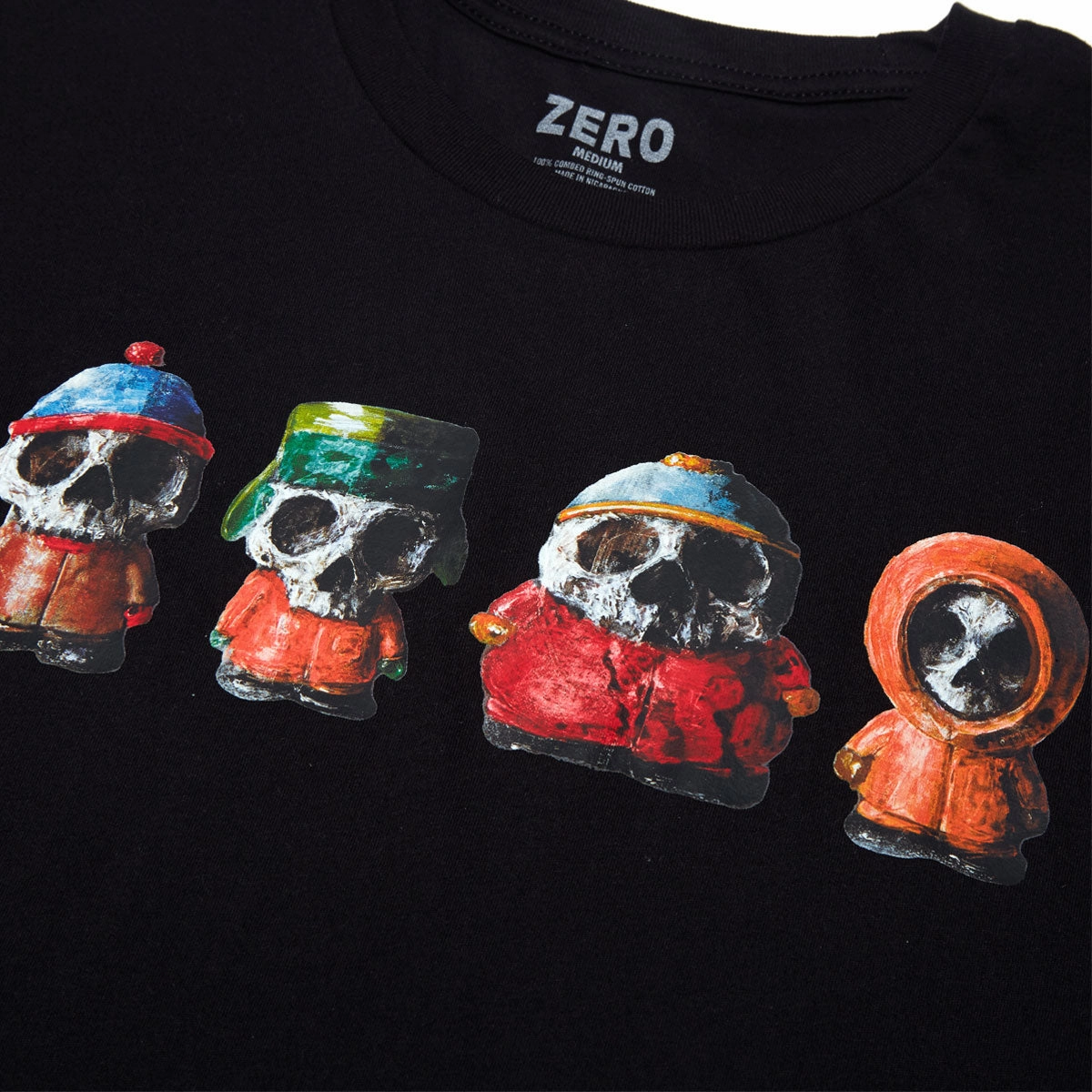 Comfortable Style Zero South Park Horror T-Shirt - Black