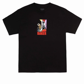 Baker Freight Hopper T-Shirt - Black V neck Daily Fashion