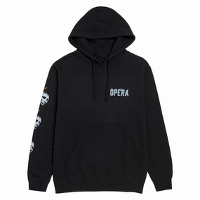 Activewear Opera Fire Mask Hoodie - Black