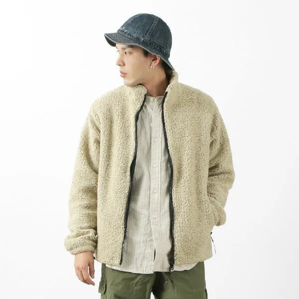 FARFIELD ORIGINAL / Jacquard Woven Boa Fell Jacket Spring Layer No Smell